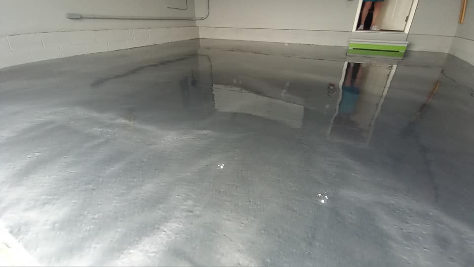 NJ metallic epoxy floor
