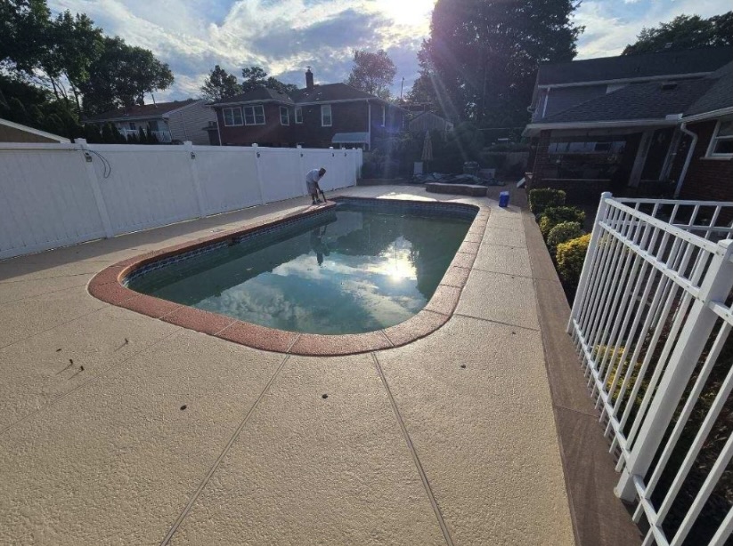 Toms River Pool Deck Concrete Resurfacing