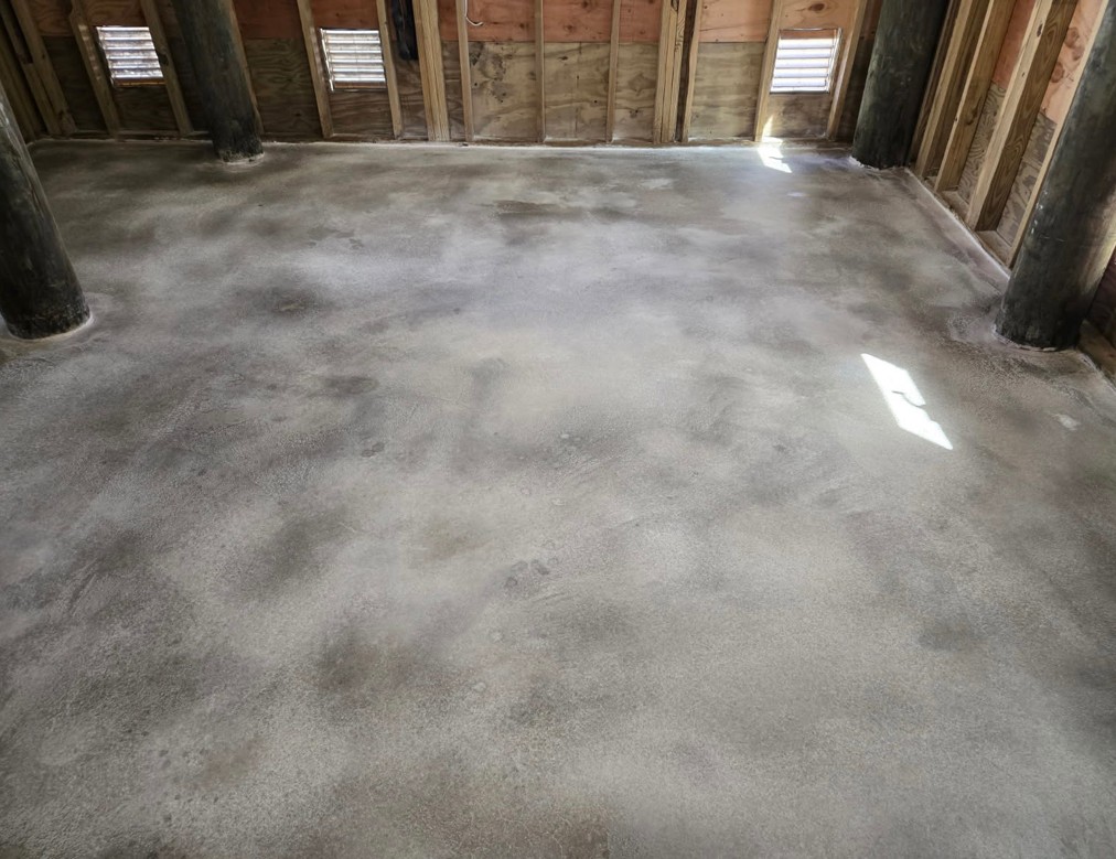 Polished concrete burnished floor project in Surf City, New Jersey